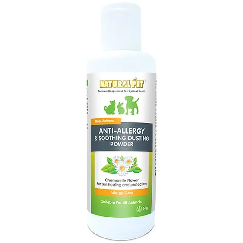 20% OFF Natural Pet Anti-Allergy & Soothing Dusting Powder 55g