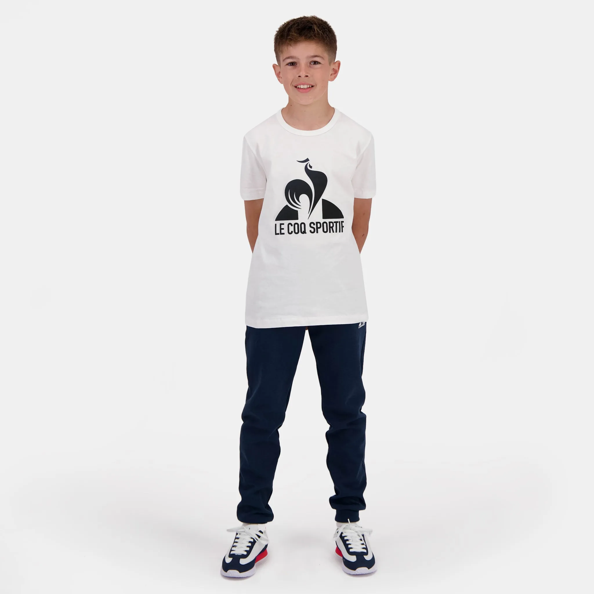 2320654-ESS Tee SS N°1 Enfant new optical white | T-shirt Enfant