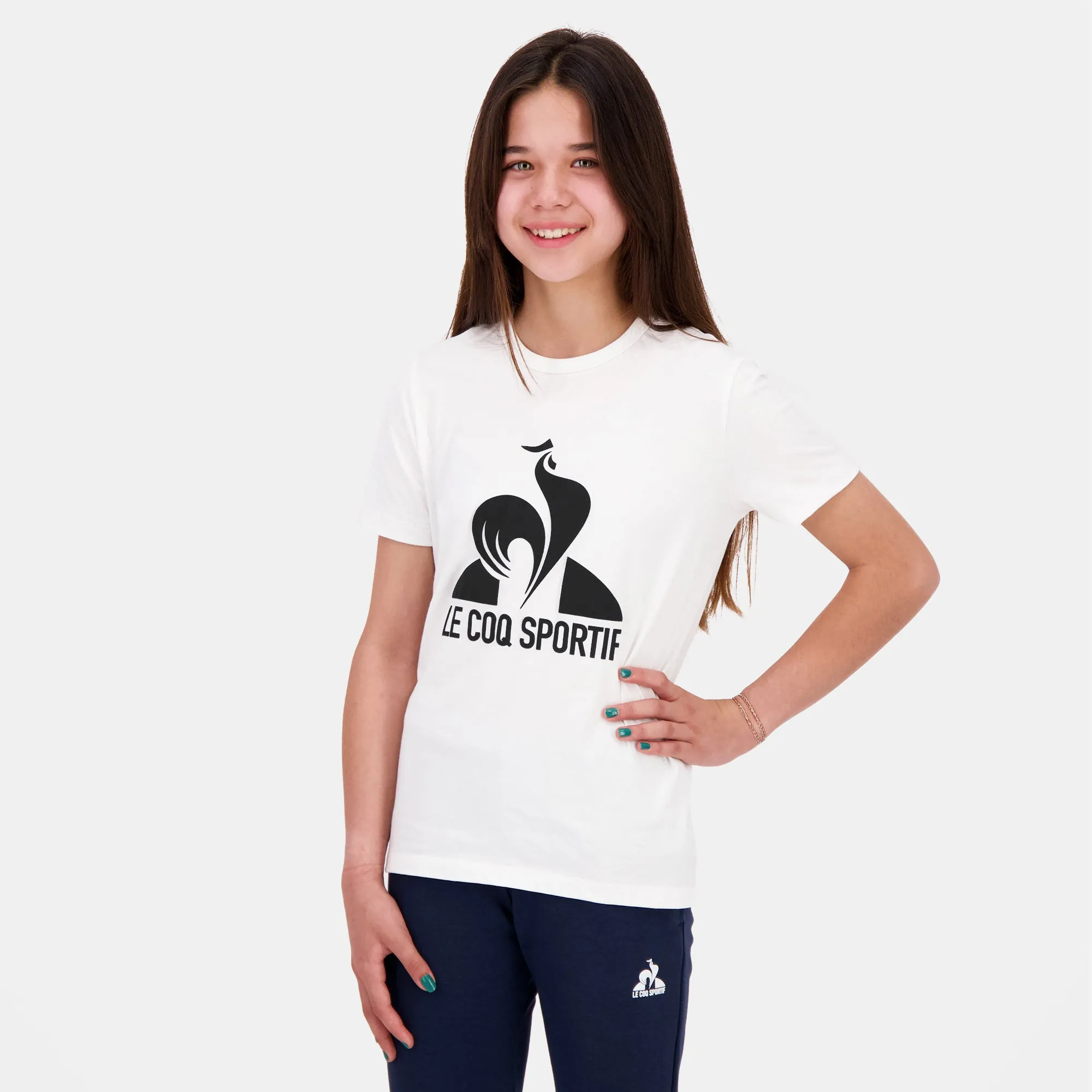 2320654-ESS Tee SS N°1 Enfant new optical white | T-shirt Enfant