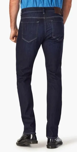 34 Heritage Courage Straight Leg Jeans In Deep Refined