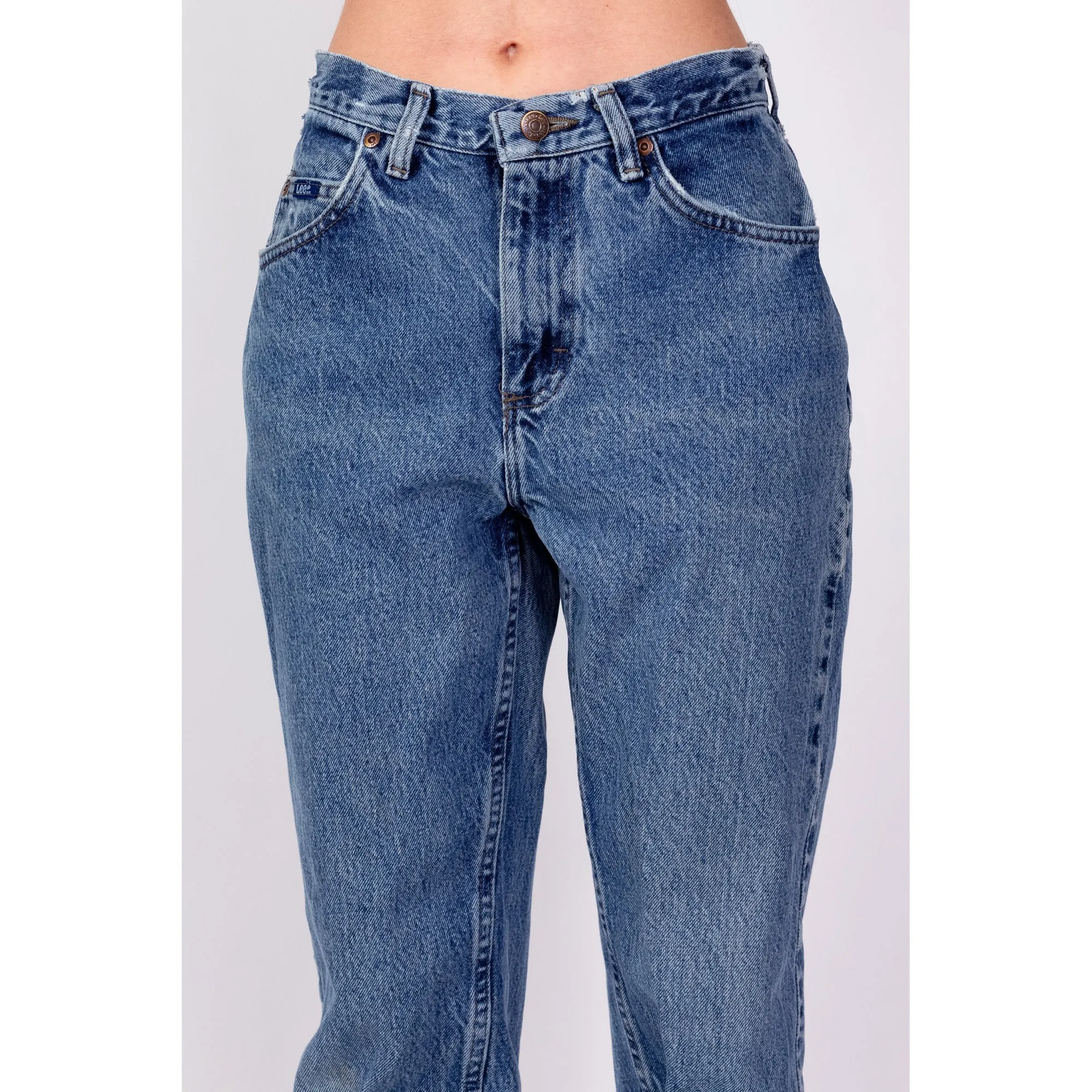 80s Lee Acid Wash High Waisted Mom Jeans - XS to Petite Small, 25"