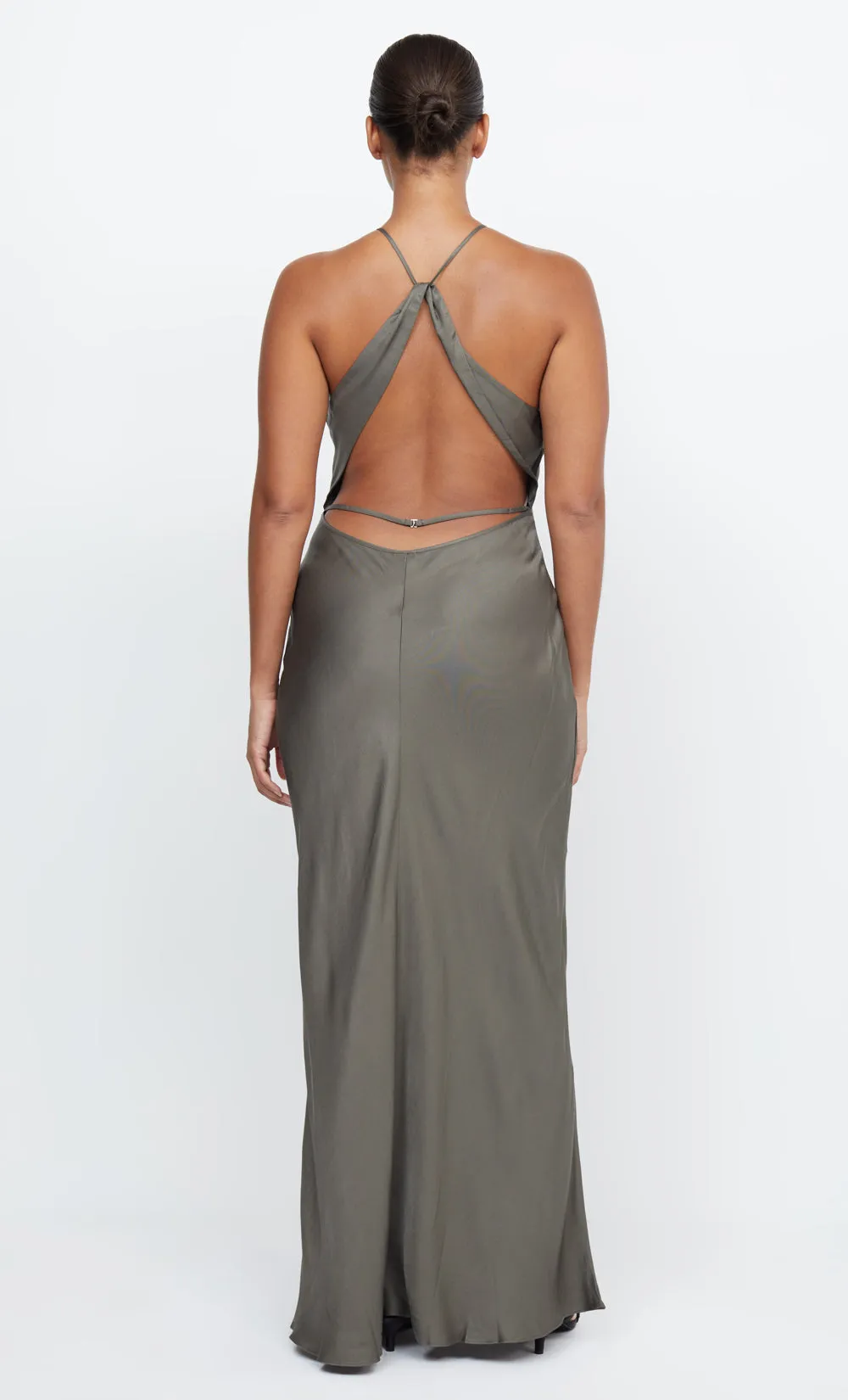 ADORE HALTER MAXI DRESS - DARK WILLOW