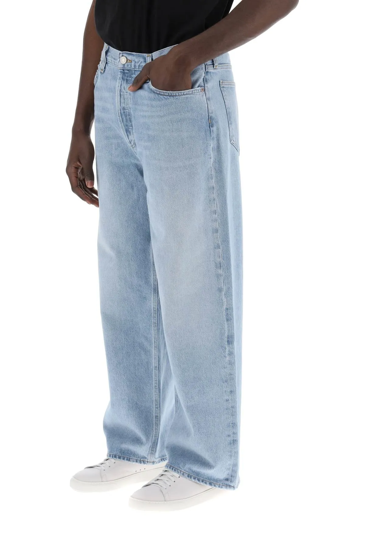 Agolde Baggy Slung Jeans Blue