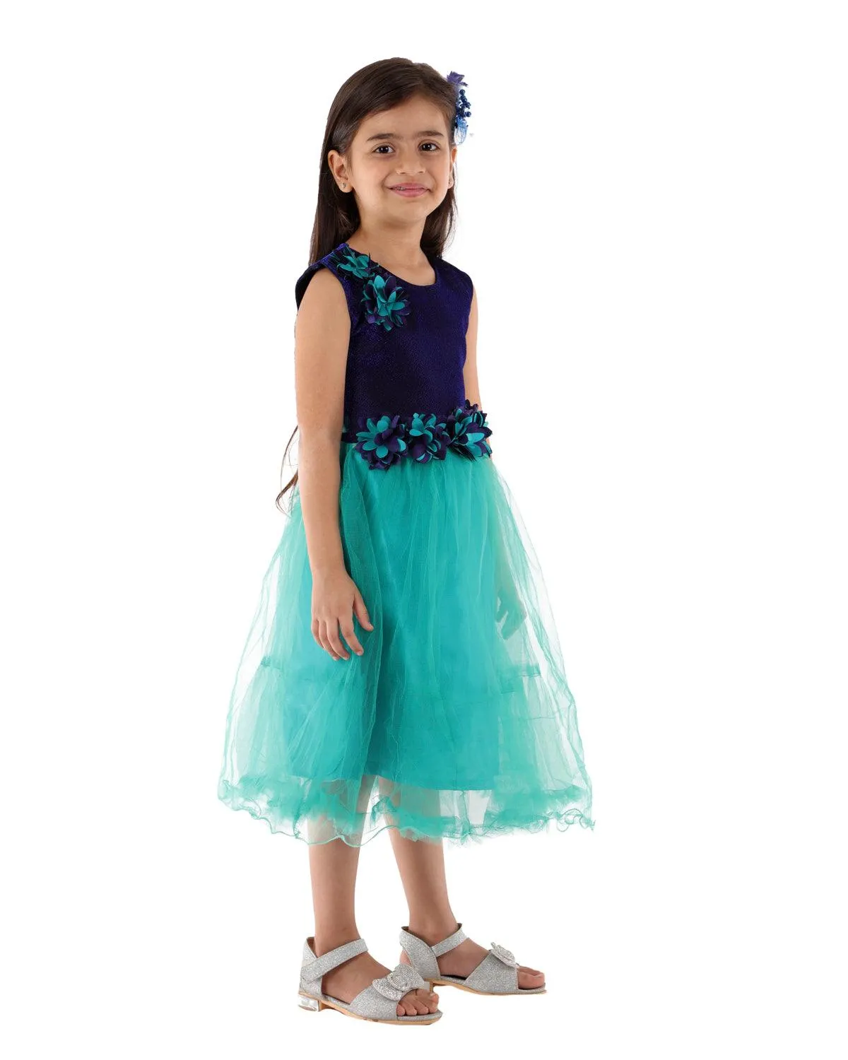 Ahhaaaa Kids A-Line Mini Gown Dress for Girls