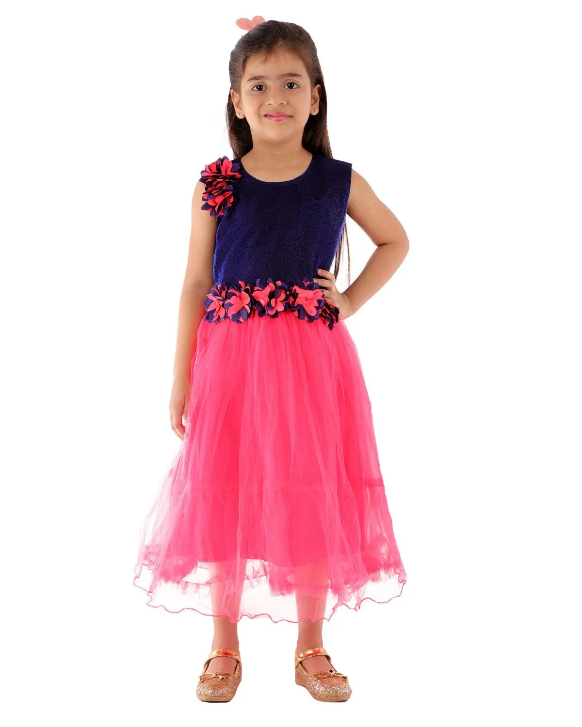 Ahhaaaa Kids A-Line Mini Gown Dress for Girls