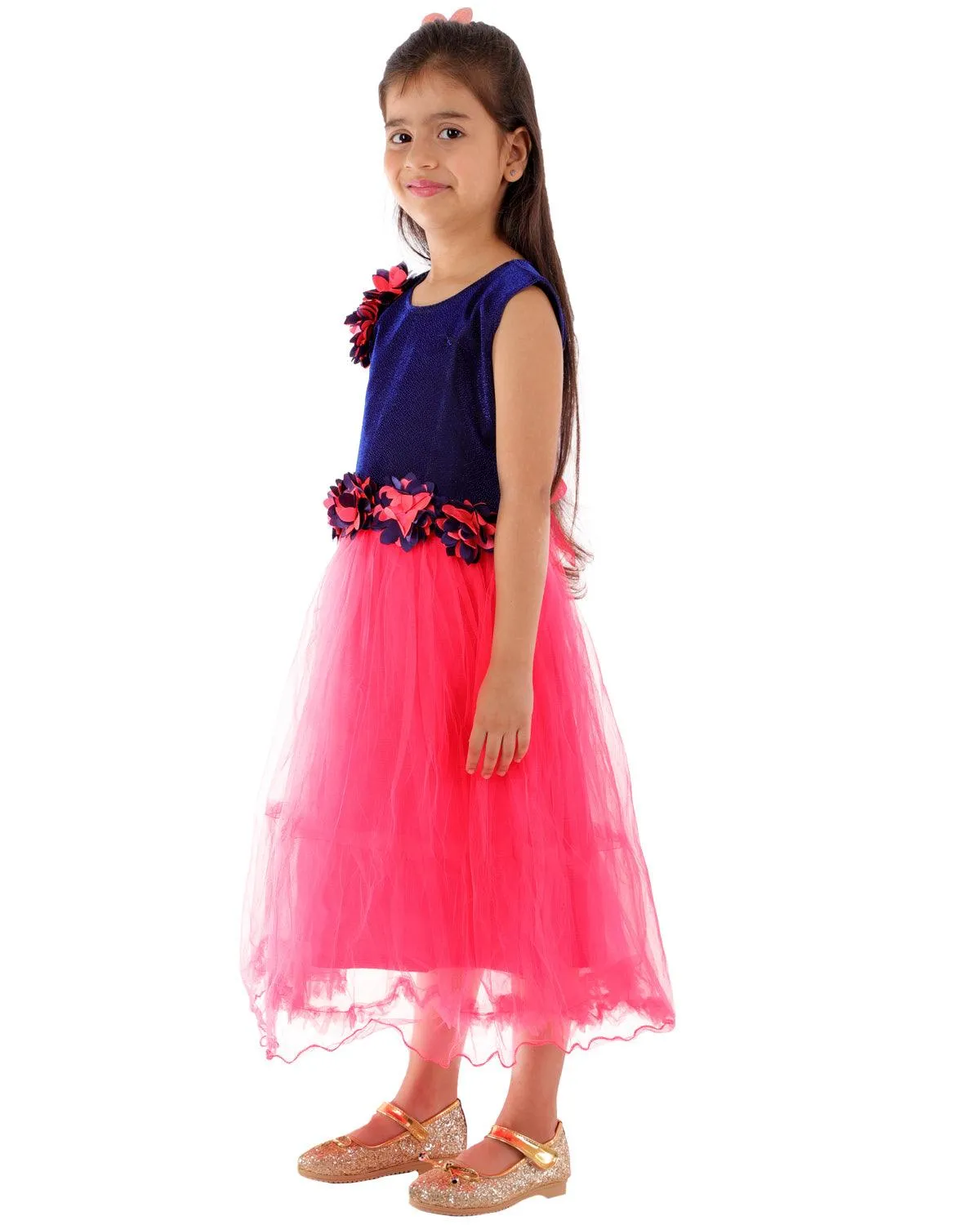 Ahhaaaa Kids A-Line Mini Gown Dress for Girls