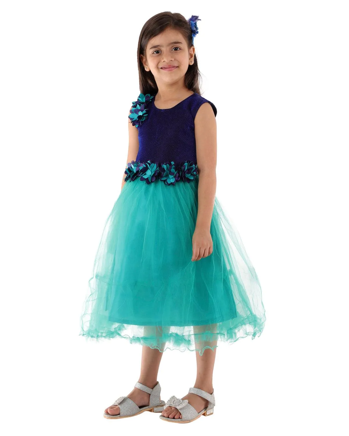 Ahhaaaa Kids A-Line Mini Gown Dress for Girls