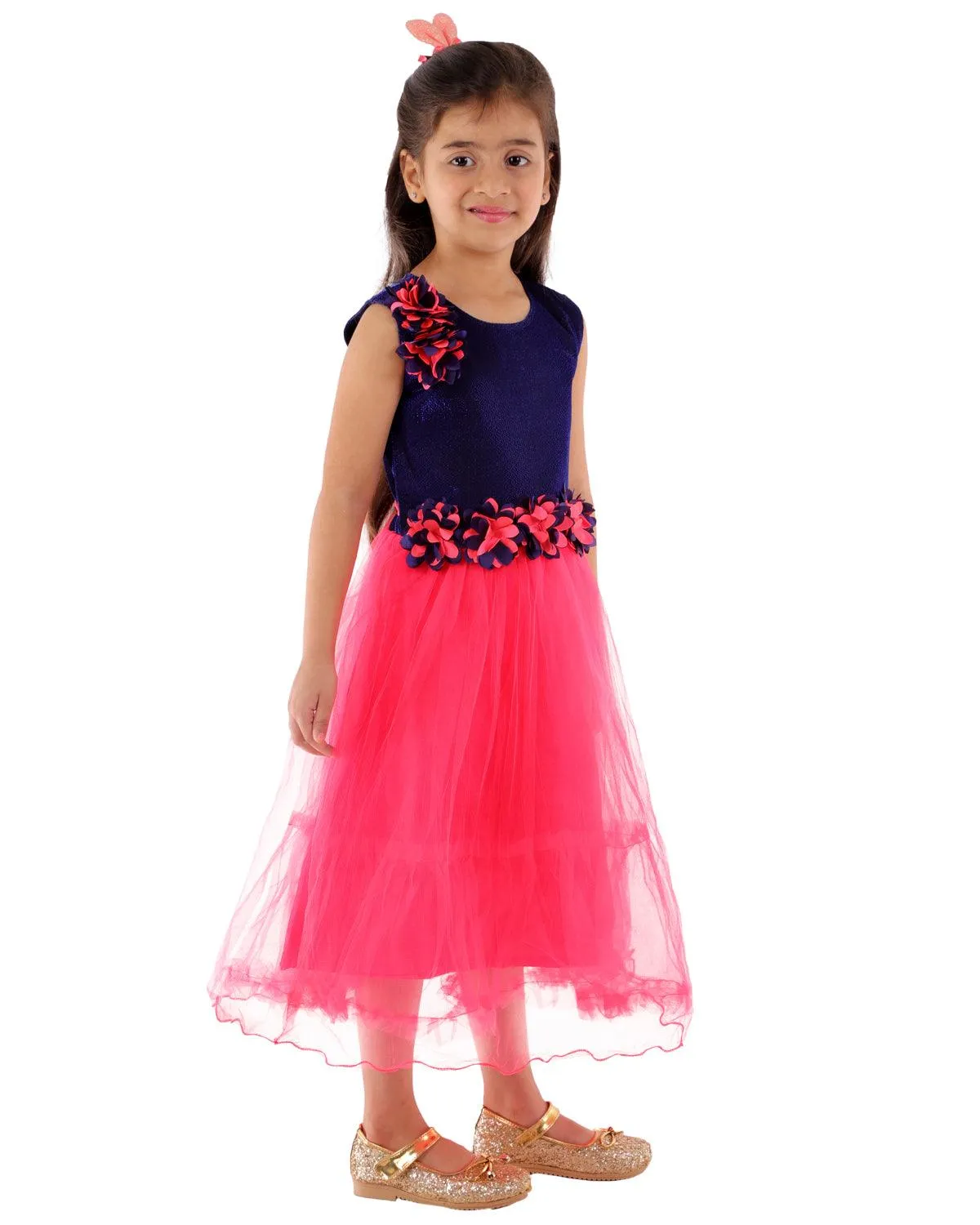 Ahhaaaa Kids A-Line Mini Gown Dress for Girls