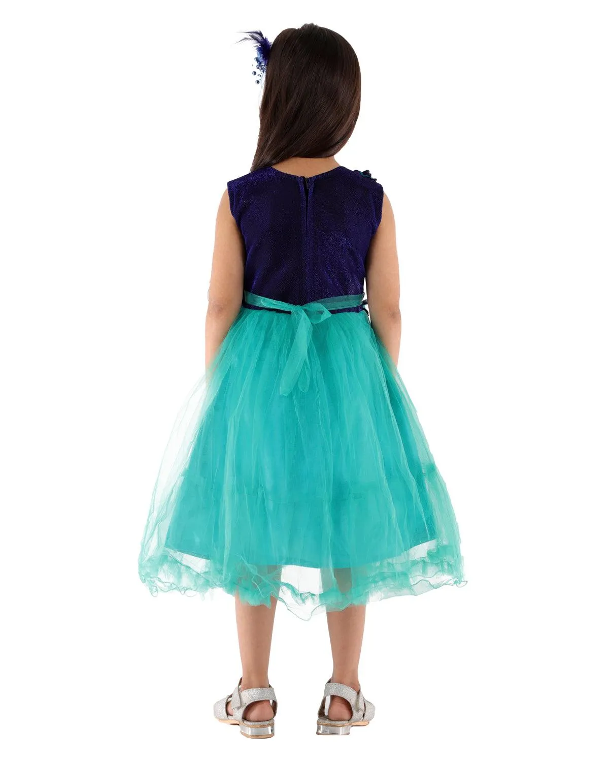 Ahhaaaa Kids A-Line Mini Gown Dress for Girls