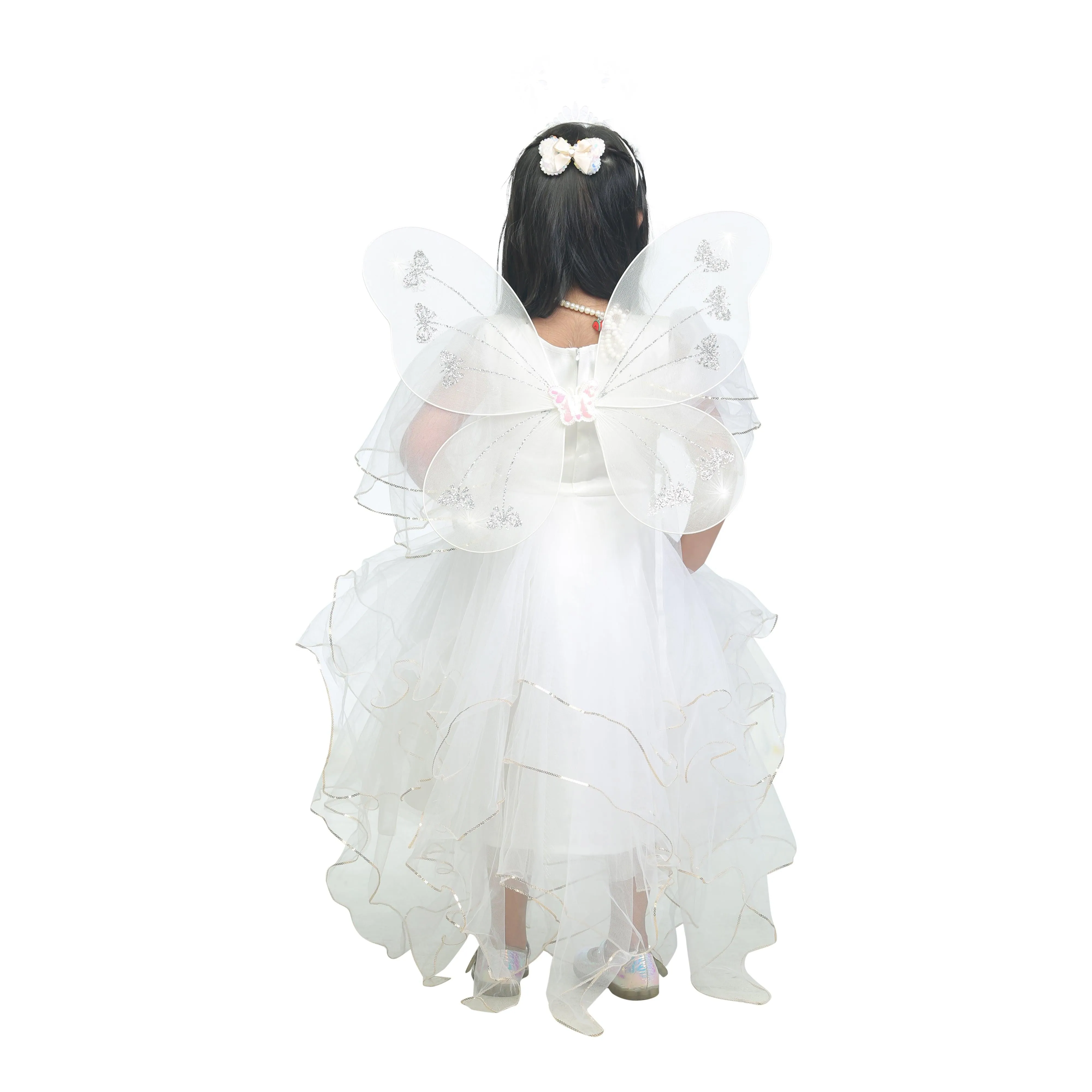 Ahhaaaa Kids Cotton A-Line Maxi Dress/Angel Pari Dress/Christmas Gown