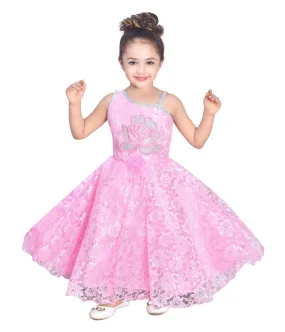 AHHAAAA Kids Cotton A-Line Maxi Dress/Angel Pari Dress/Christmas Gown