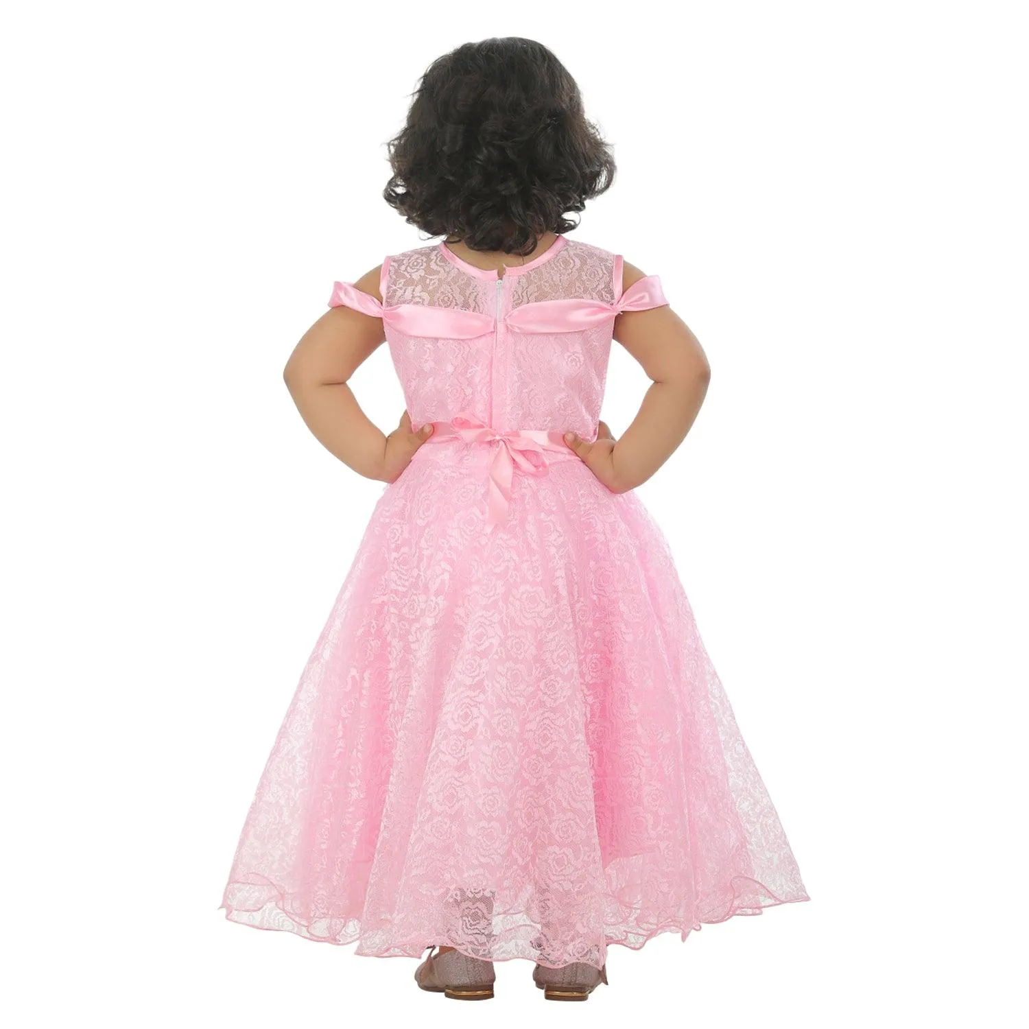 Ahhaaaa Kids Cotton A-Line Maxi Dress/Angel Pari Dress/Christmas Gown