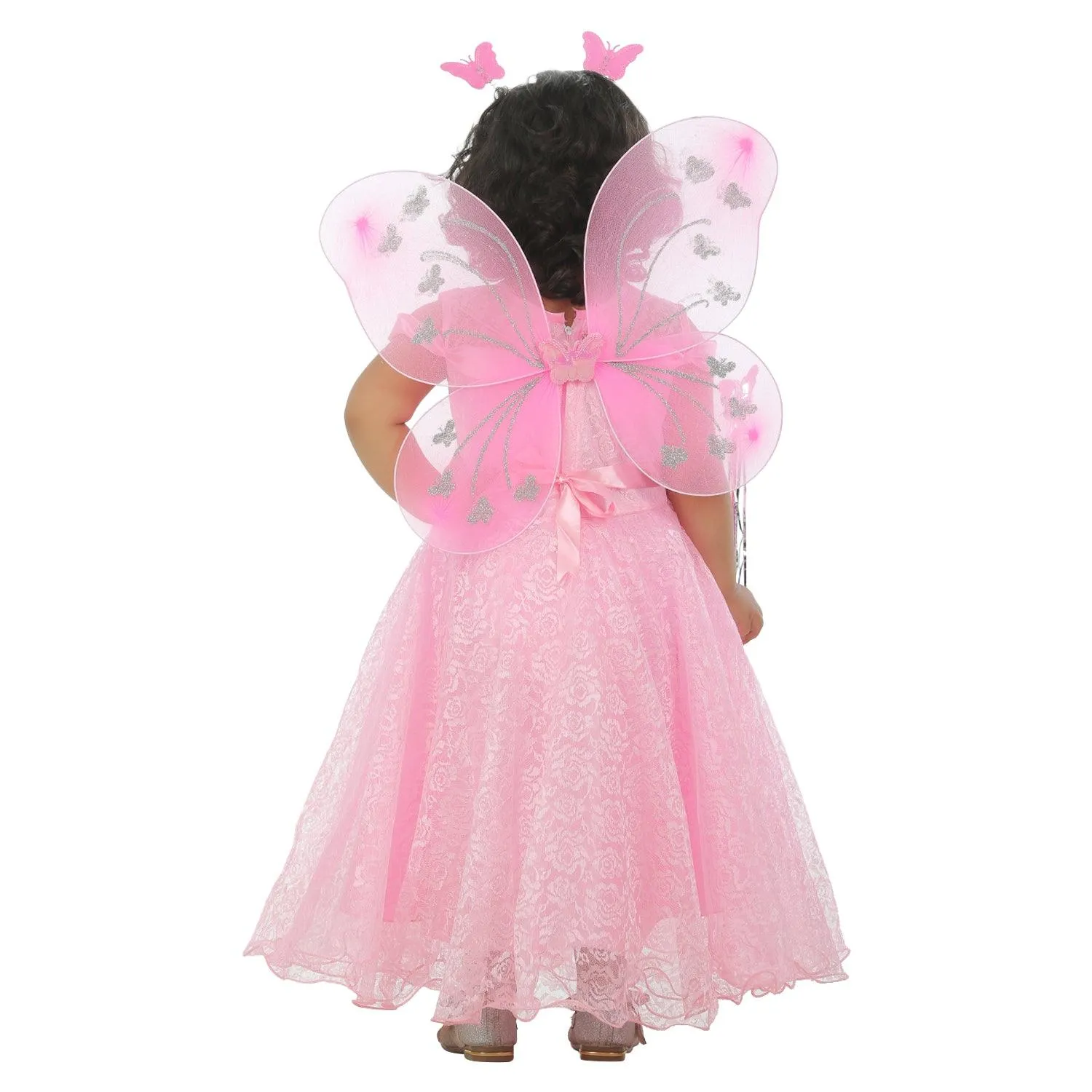 Ahhaaaa Kids Cotton A-Line Maxi Dress/Angel Pari Dress/Christmas Gown