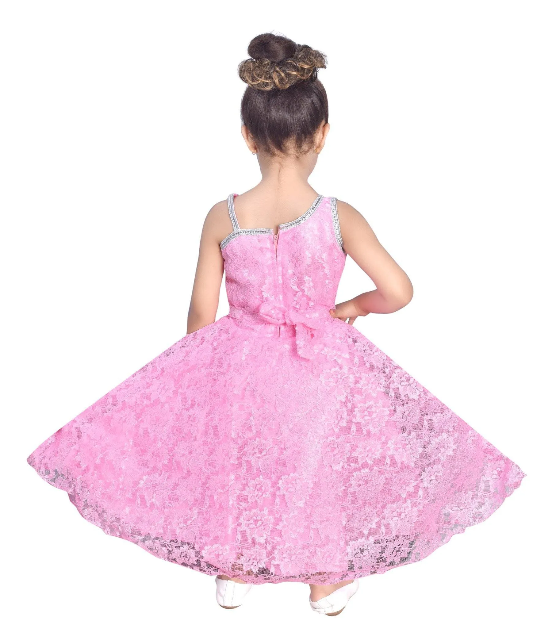 AHHAAAA Kids Cotton A-Line Maxi Dress/Angel Pari Dress/Christmas Gown