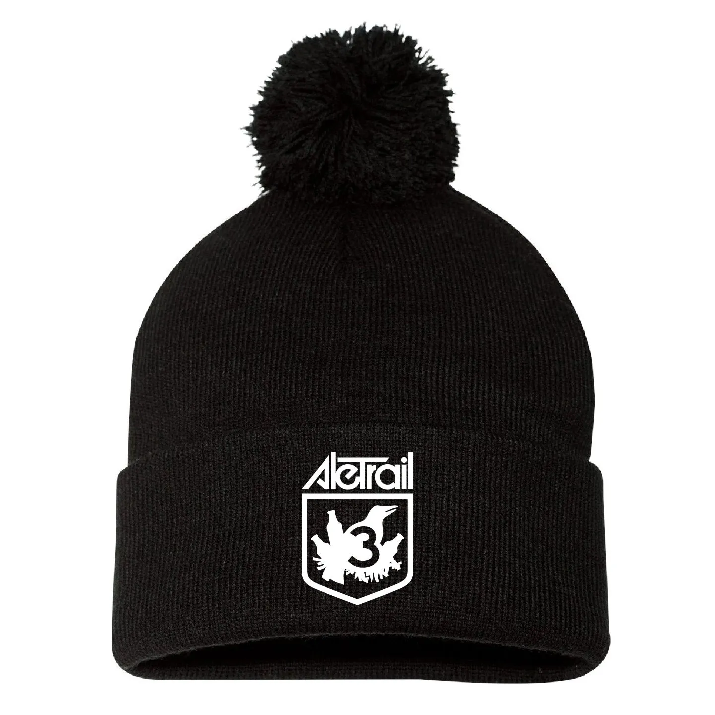 Ale Trail Pom Pom Beanie with Embroidery (E1003-SP15)