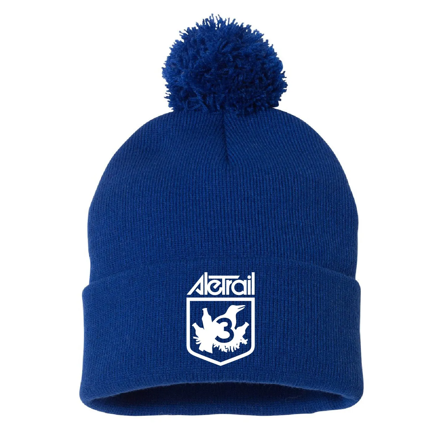 Ale Trail Pom Pom Beanie with Embroidery (E1003-SP15)