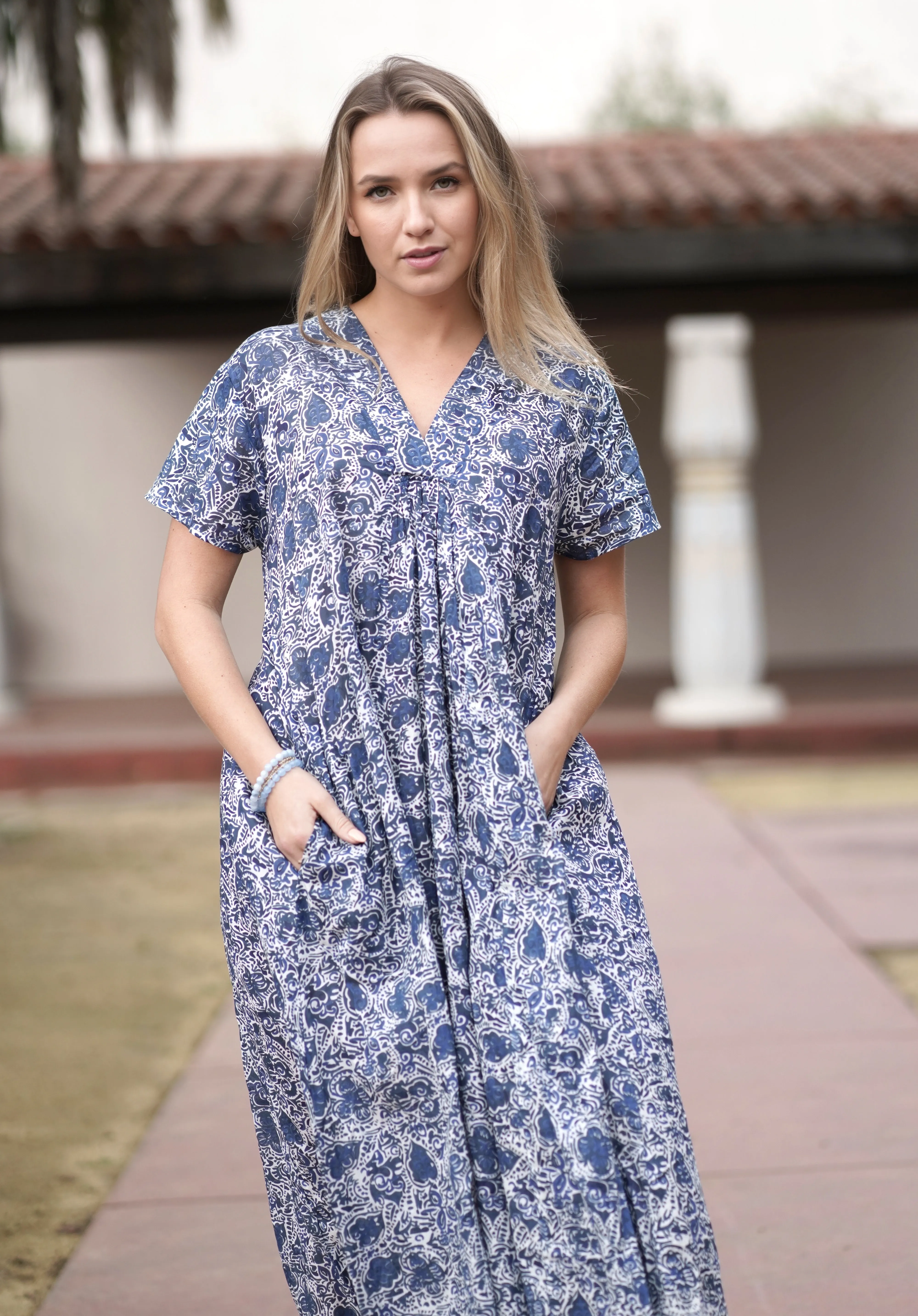 Aliki Maxi Dress Navy