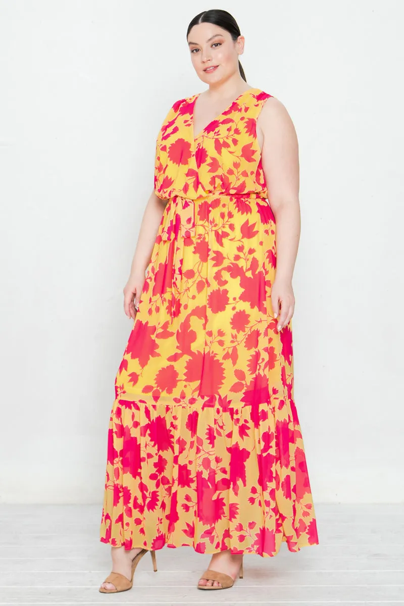 ALWAYS READY FLORAL MAXI DRESS