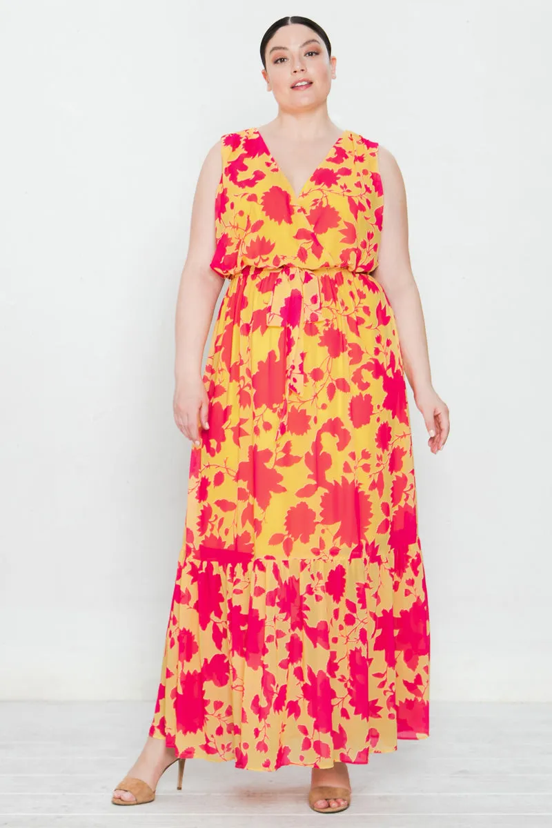 ALWAYS READY FLORAL MAXI DRESS