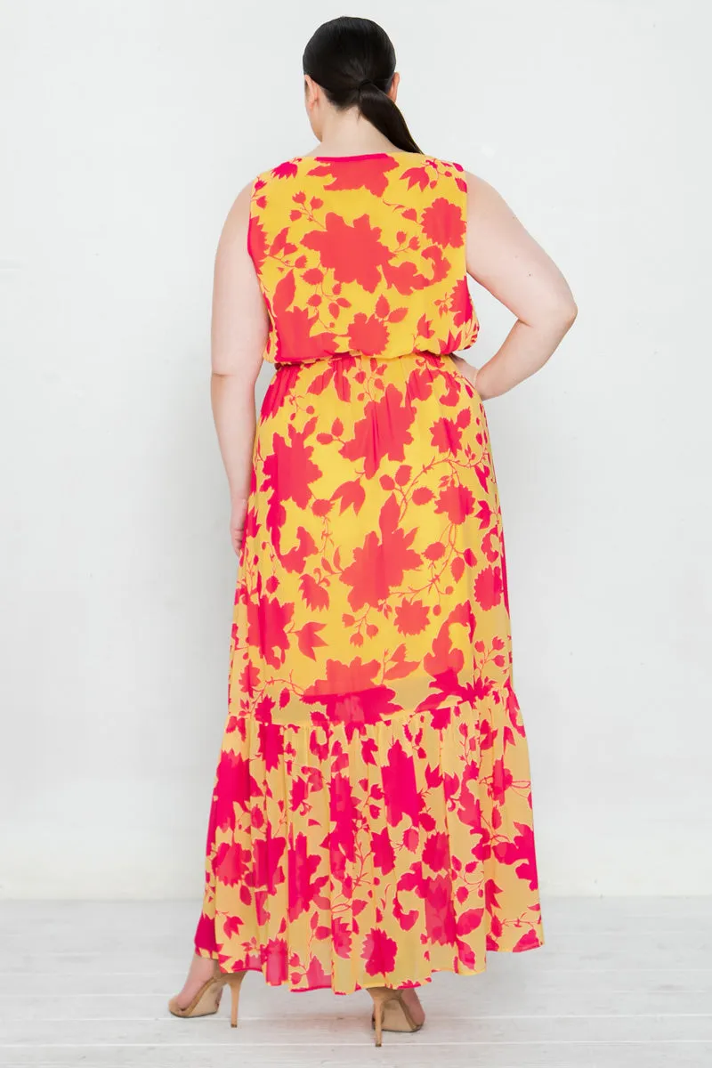 ALWAYS READY FLORAL MAXI DRESS