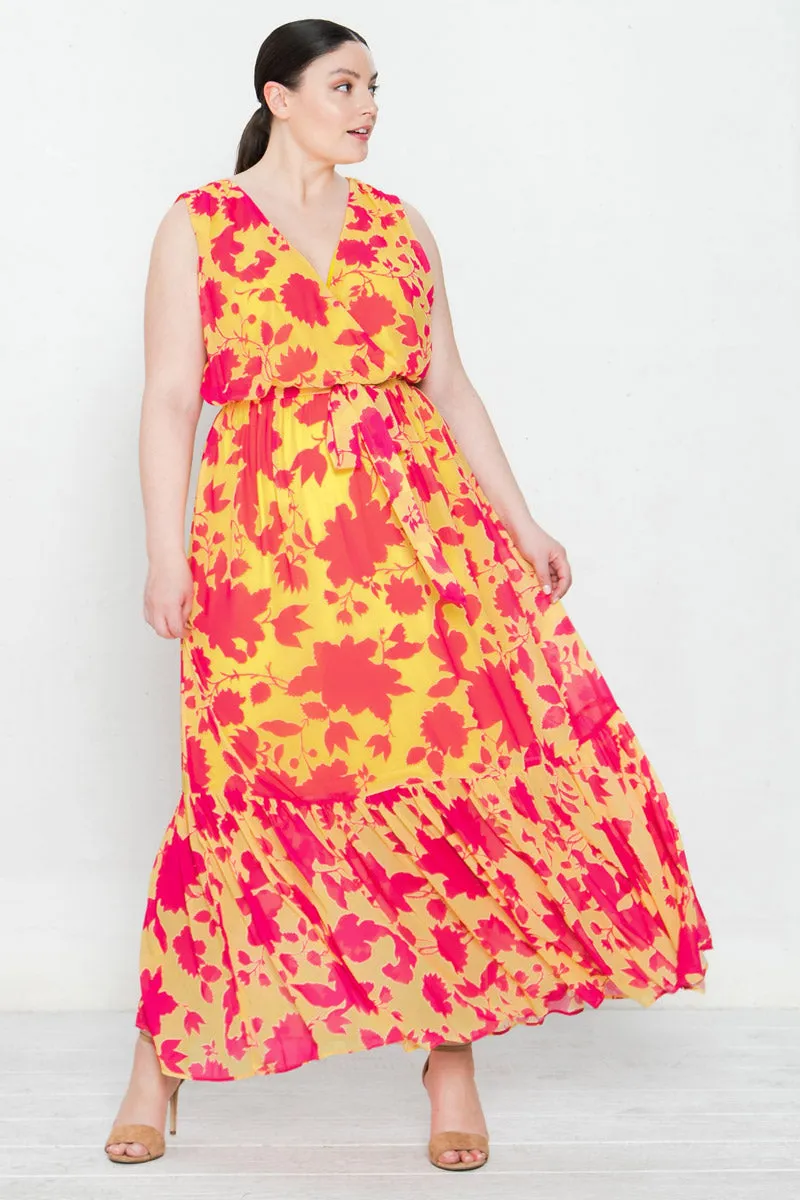 ALWAYS READY FLORAL MAXI DRESS