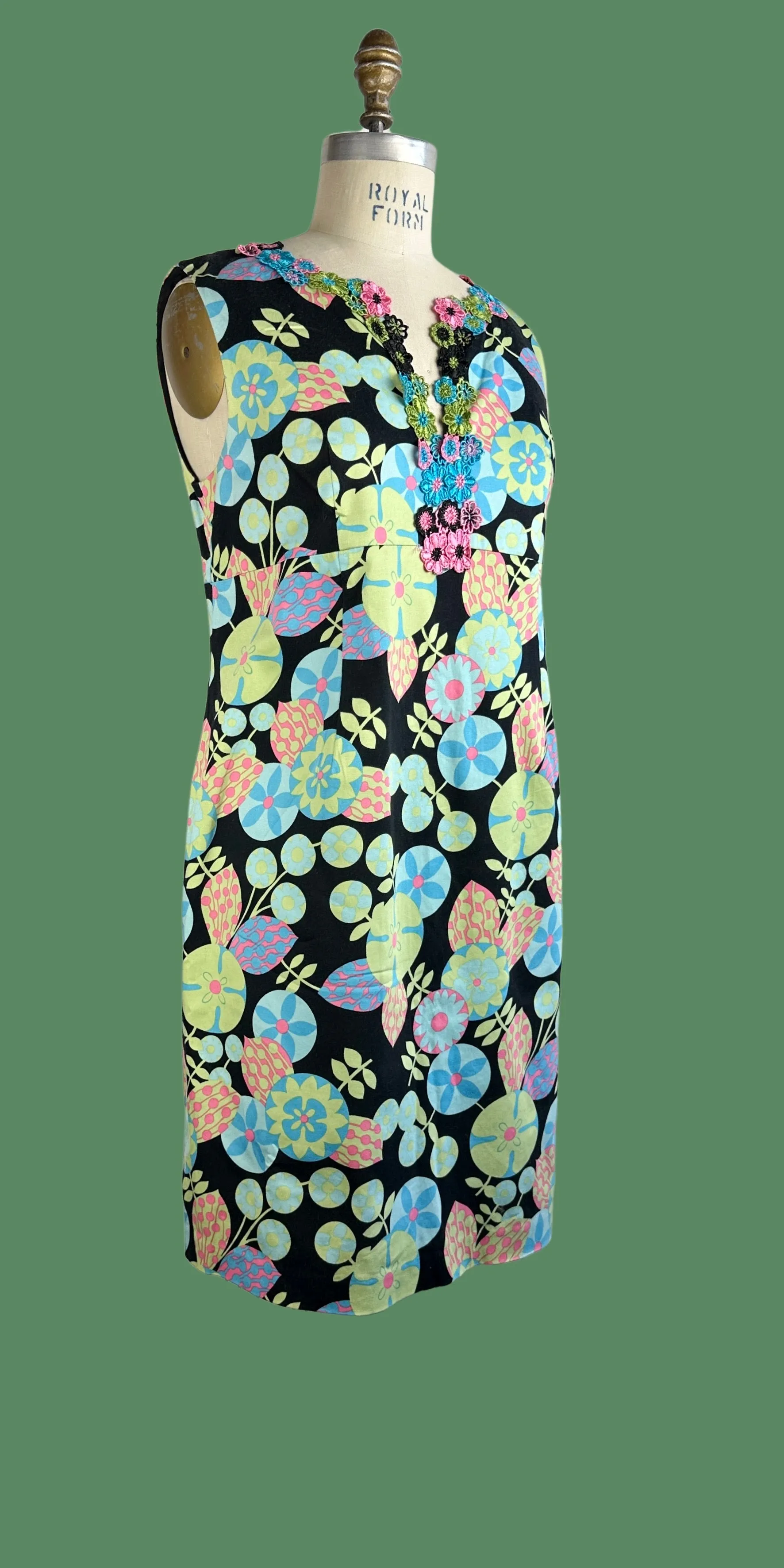 ANNA SUI 90s Flower Power Dress • Medium