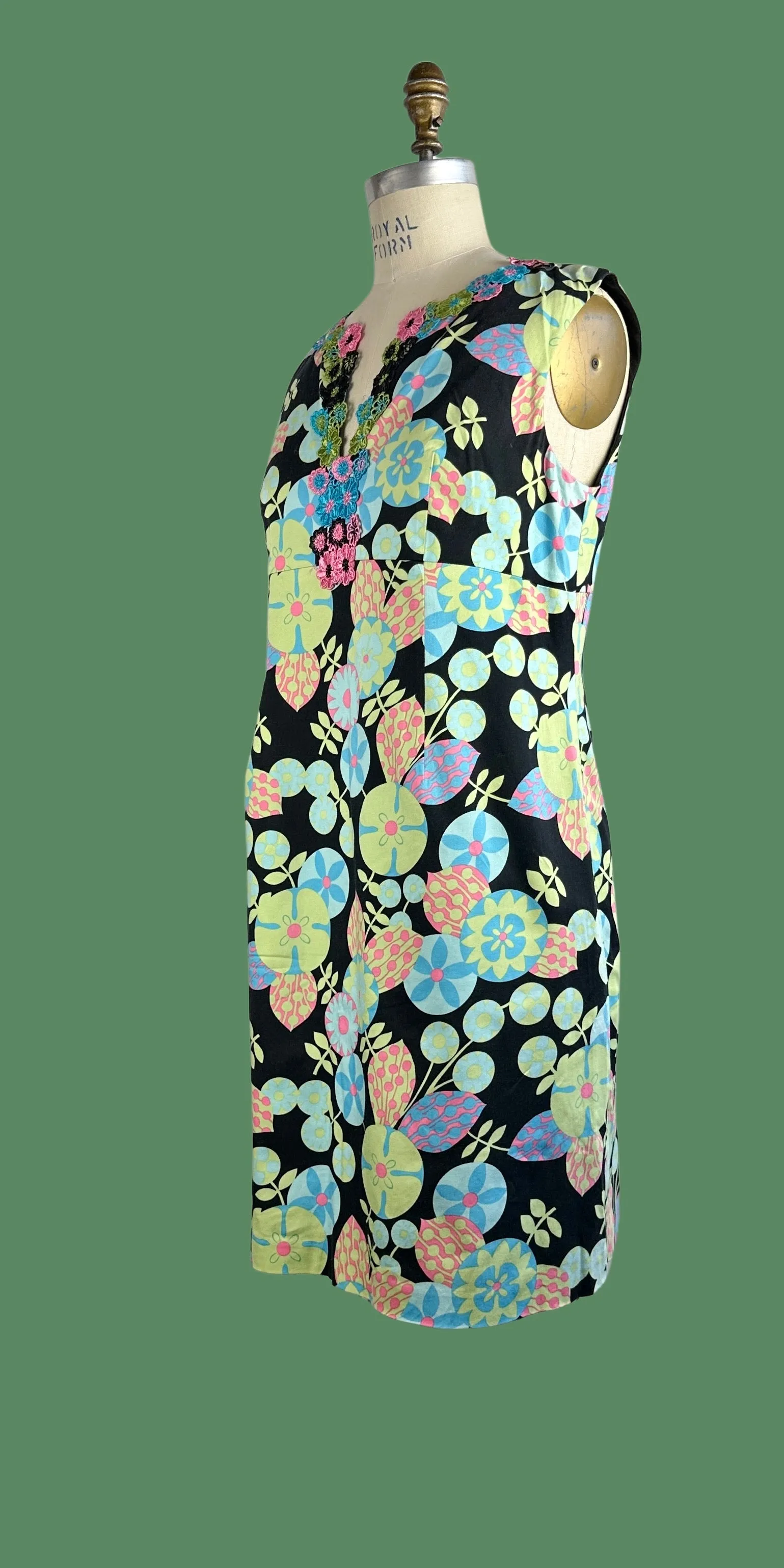 ANNA SUI 90s Flower Power Dress • Medium