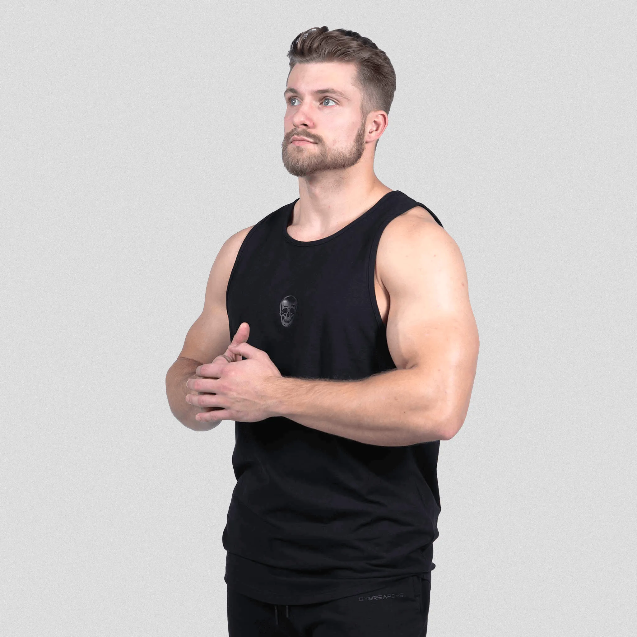 Ascend Scoop Hem Tank - Black