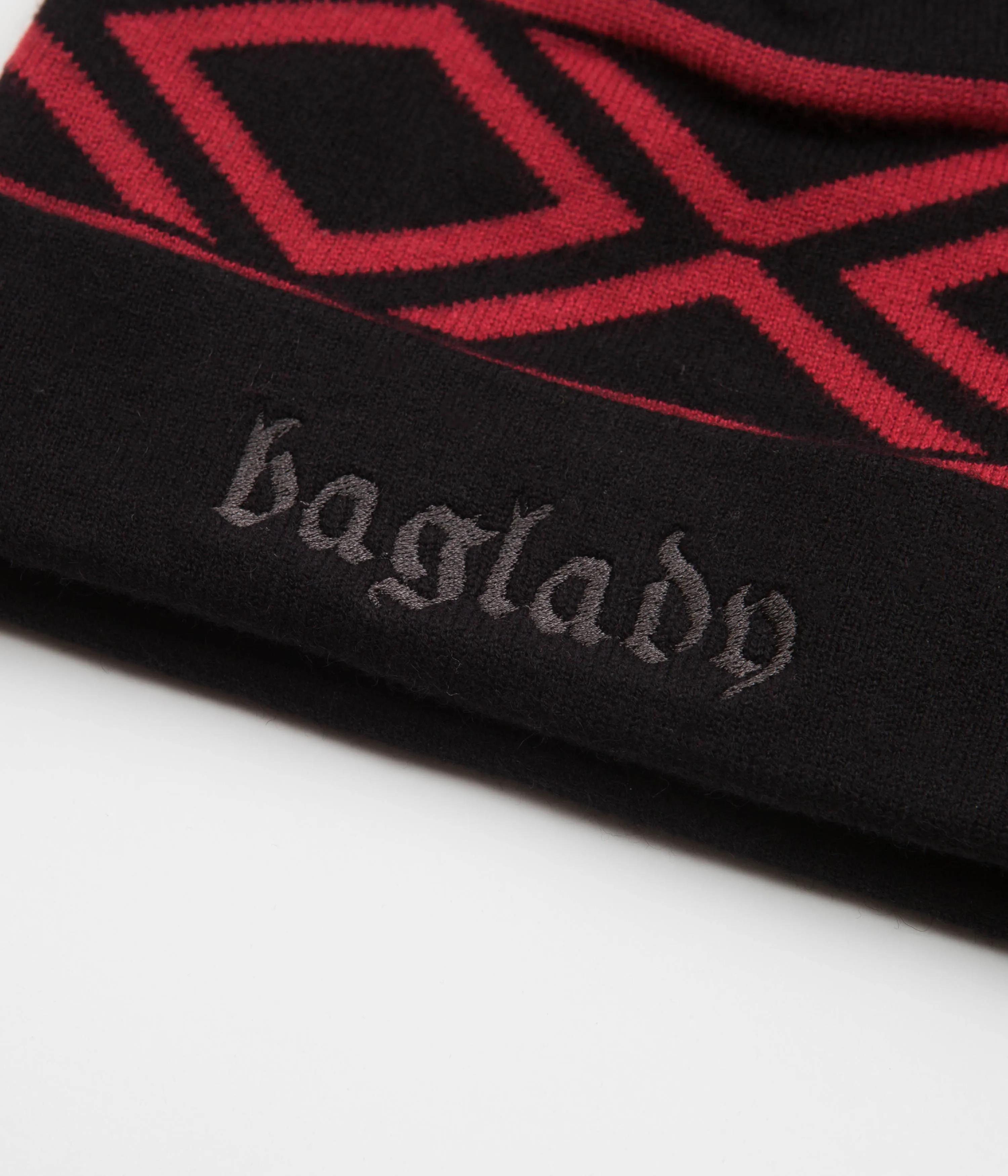 Baglady Tyson Beanie - Black / Red