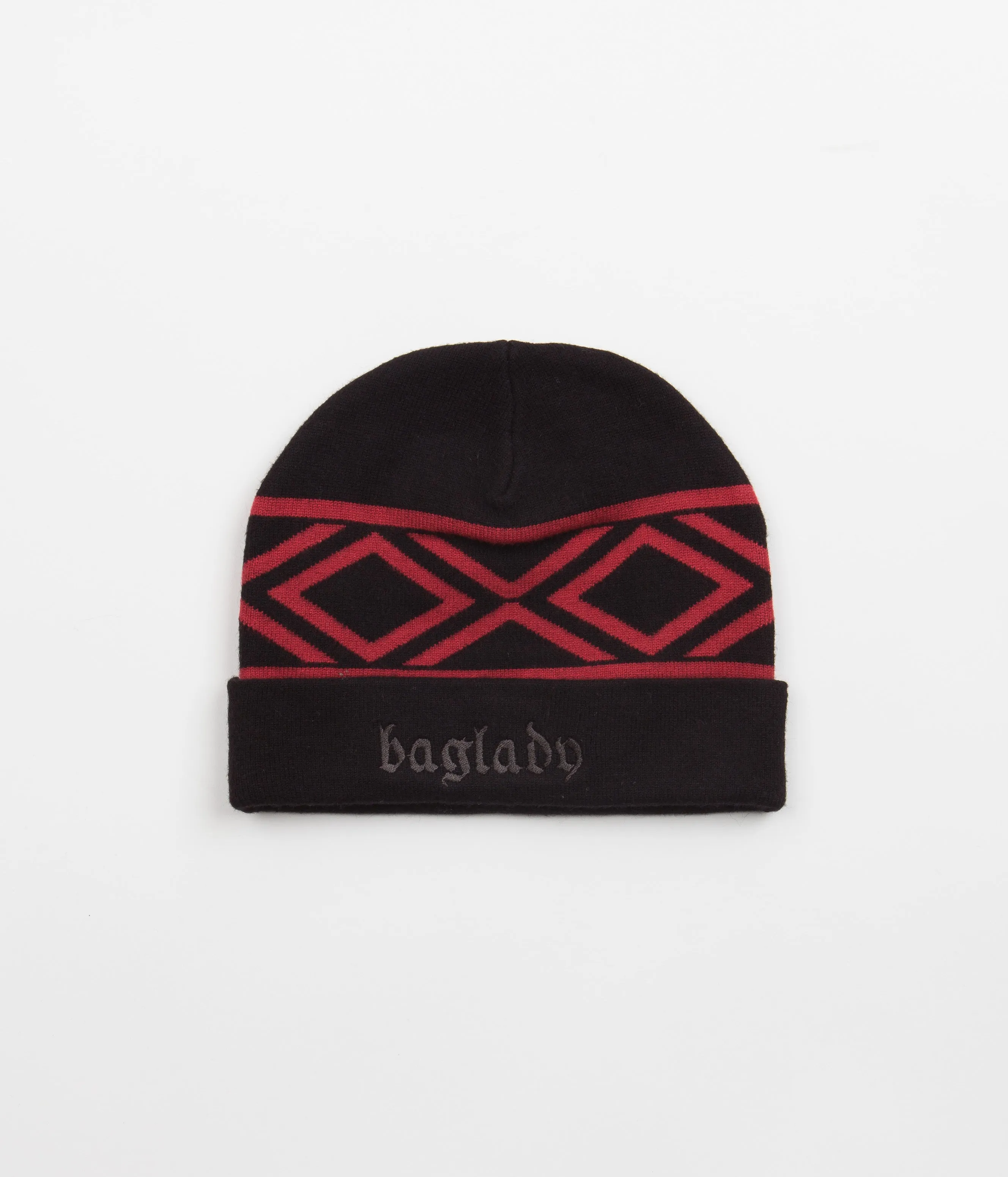 Baglady Tyson Beanie - Black / Red