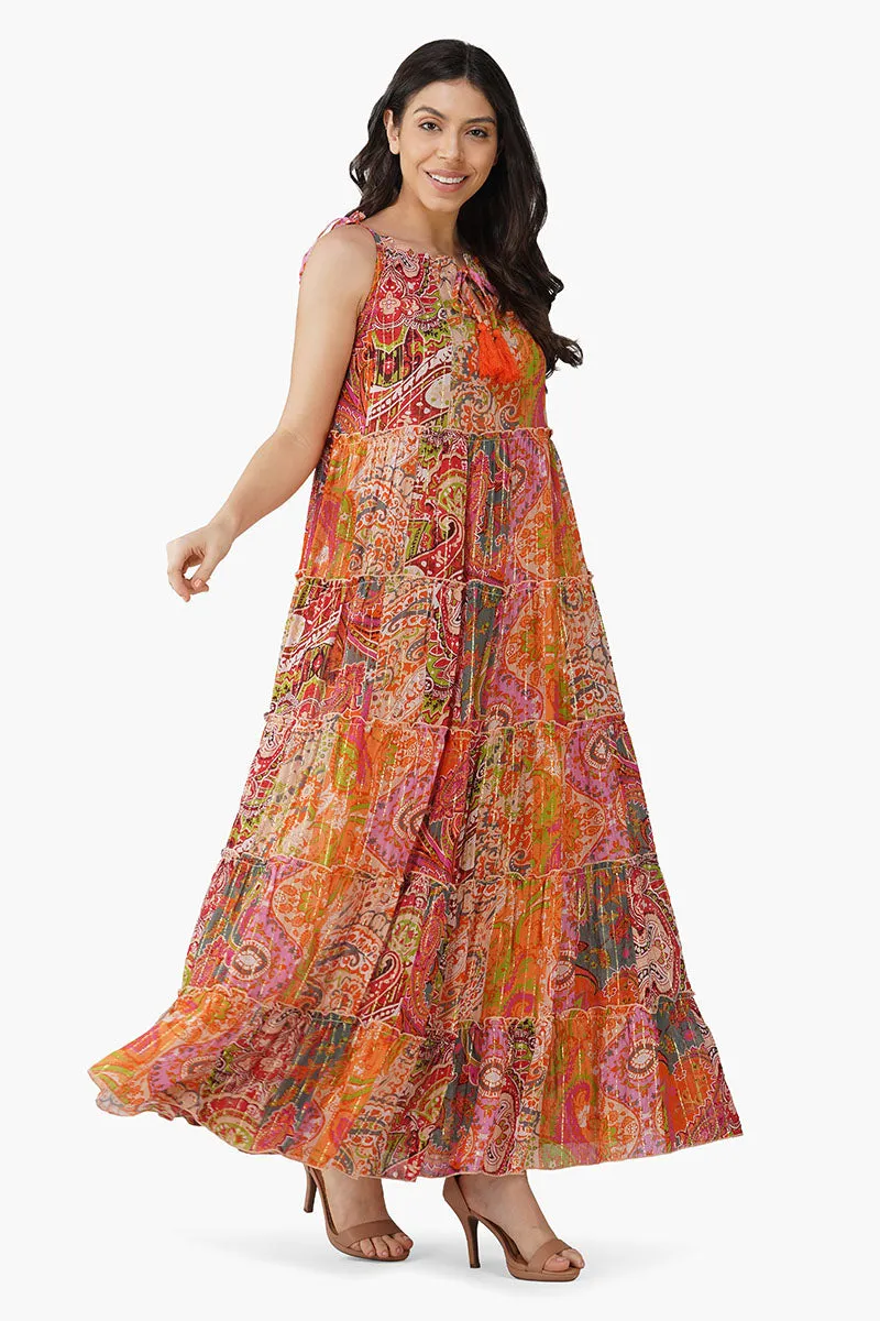 Barbara Printed Maxi Dress