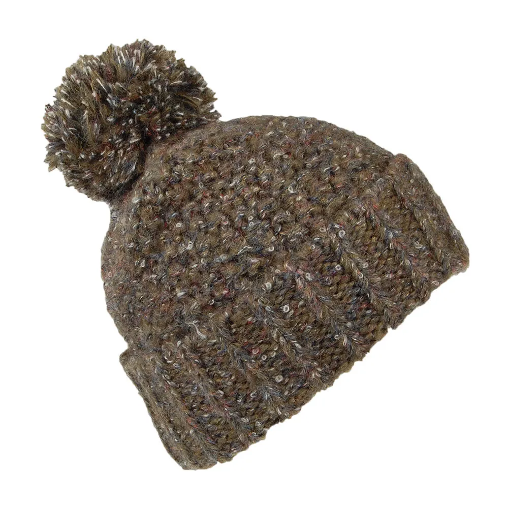 Barts Hats Aitane Chunky Bobble Hat - Army Green