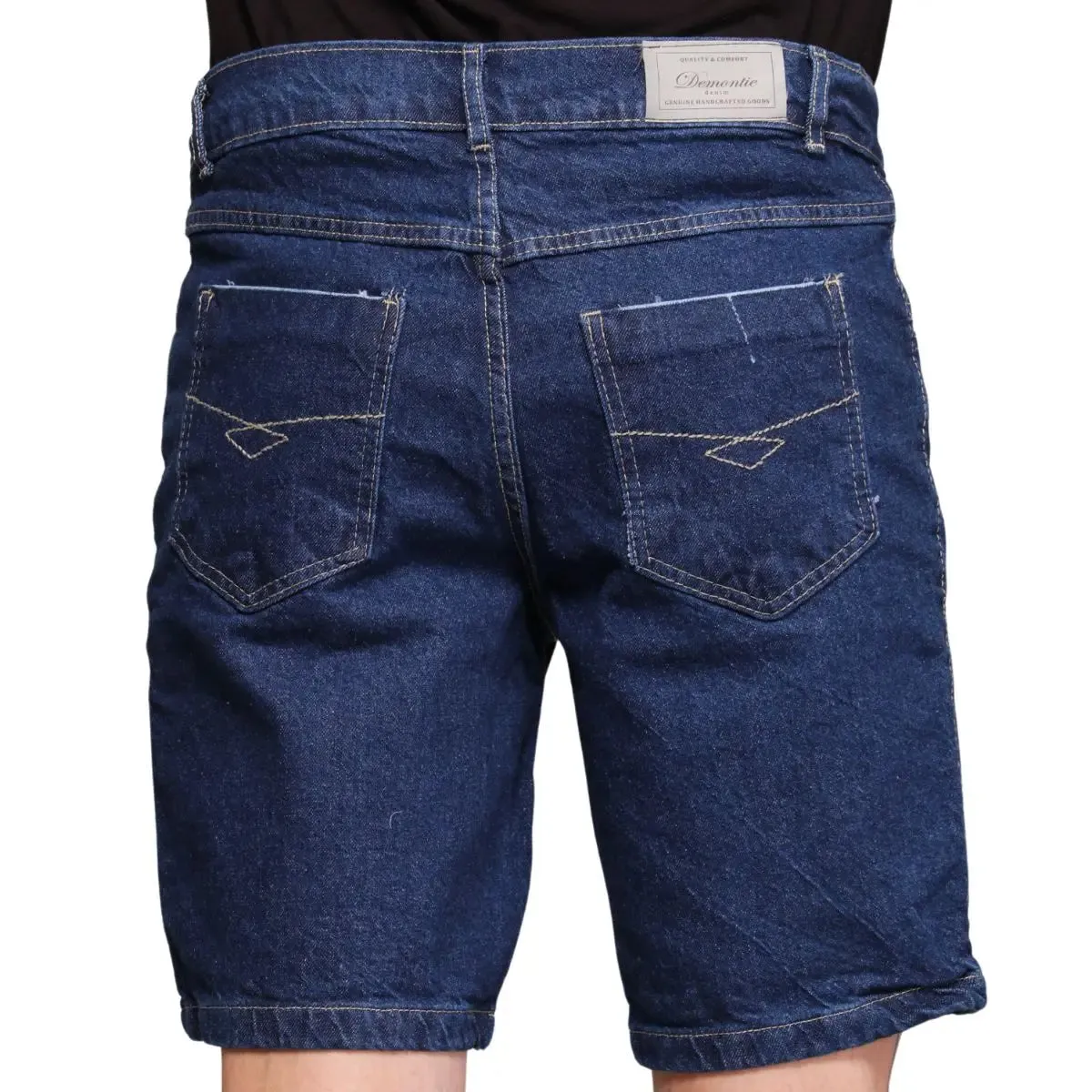 Bermuda Jeans Masculina Algodão Tendência Verão