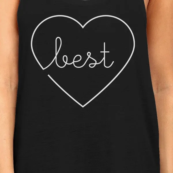 Best Babes BFF Matching Black Tank Tops