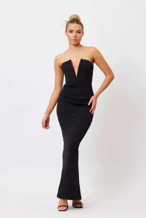 Bianca & Bridgett Avery V Neck Dress - Black