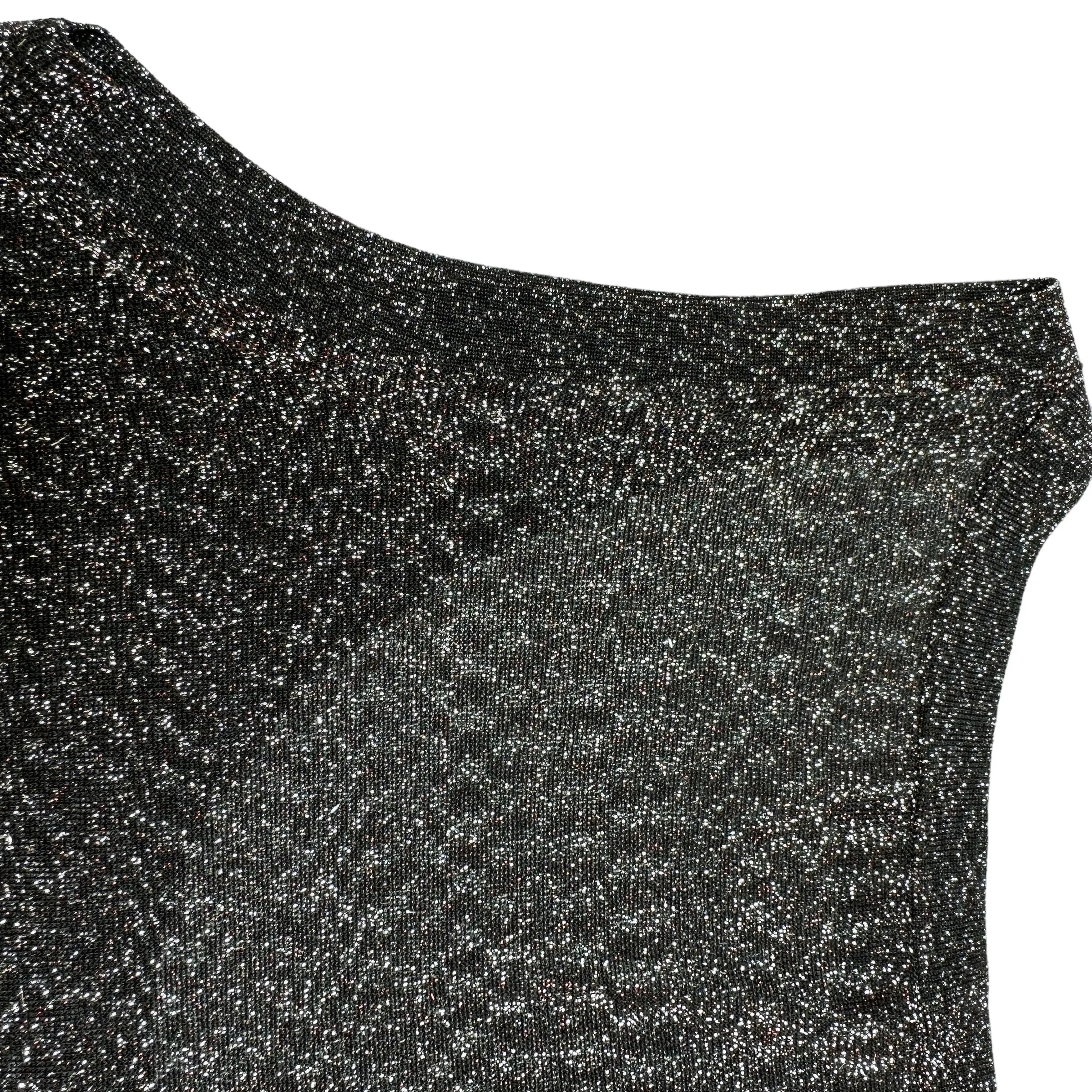 Black Metallic Tank Top - S