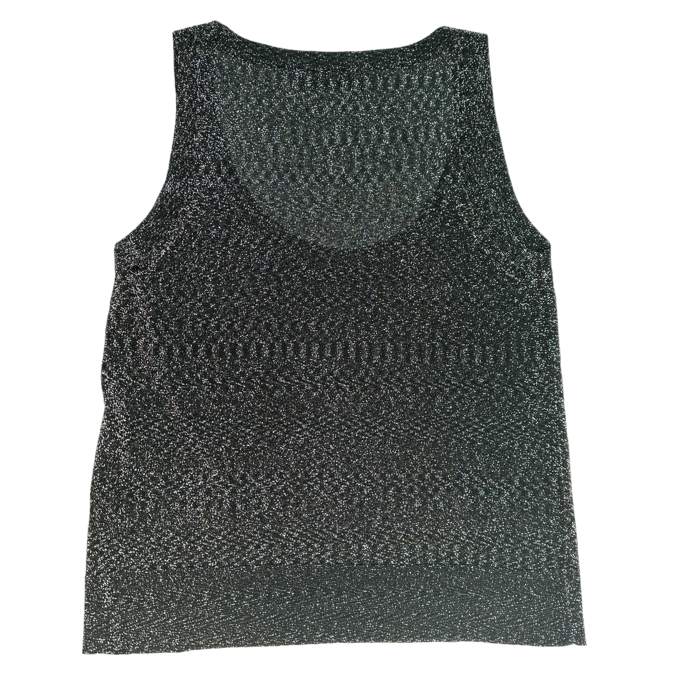 Black Metallic Tank Top - S