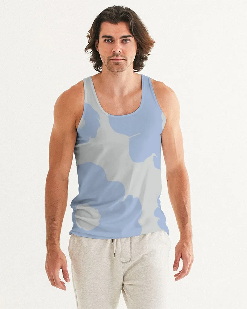 Blue Serenity Flowers Men's Tank