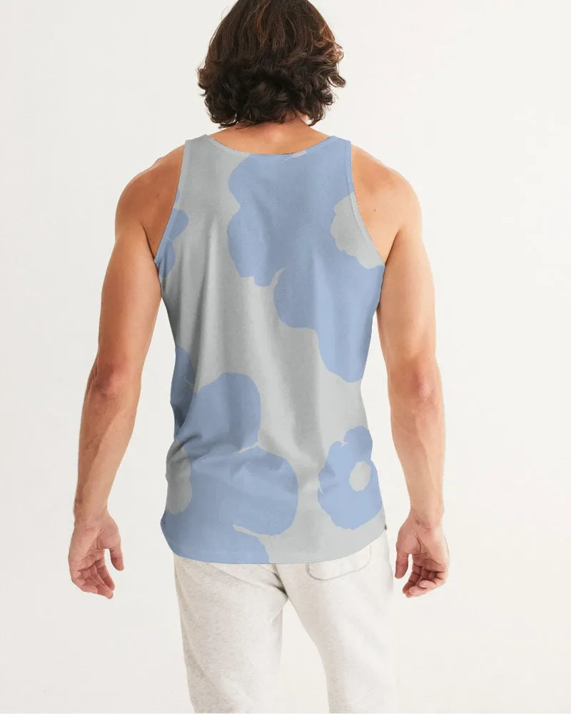 Blue Serenity Flowers Men's Tank