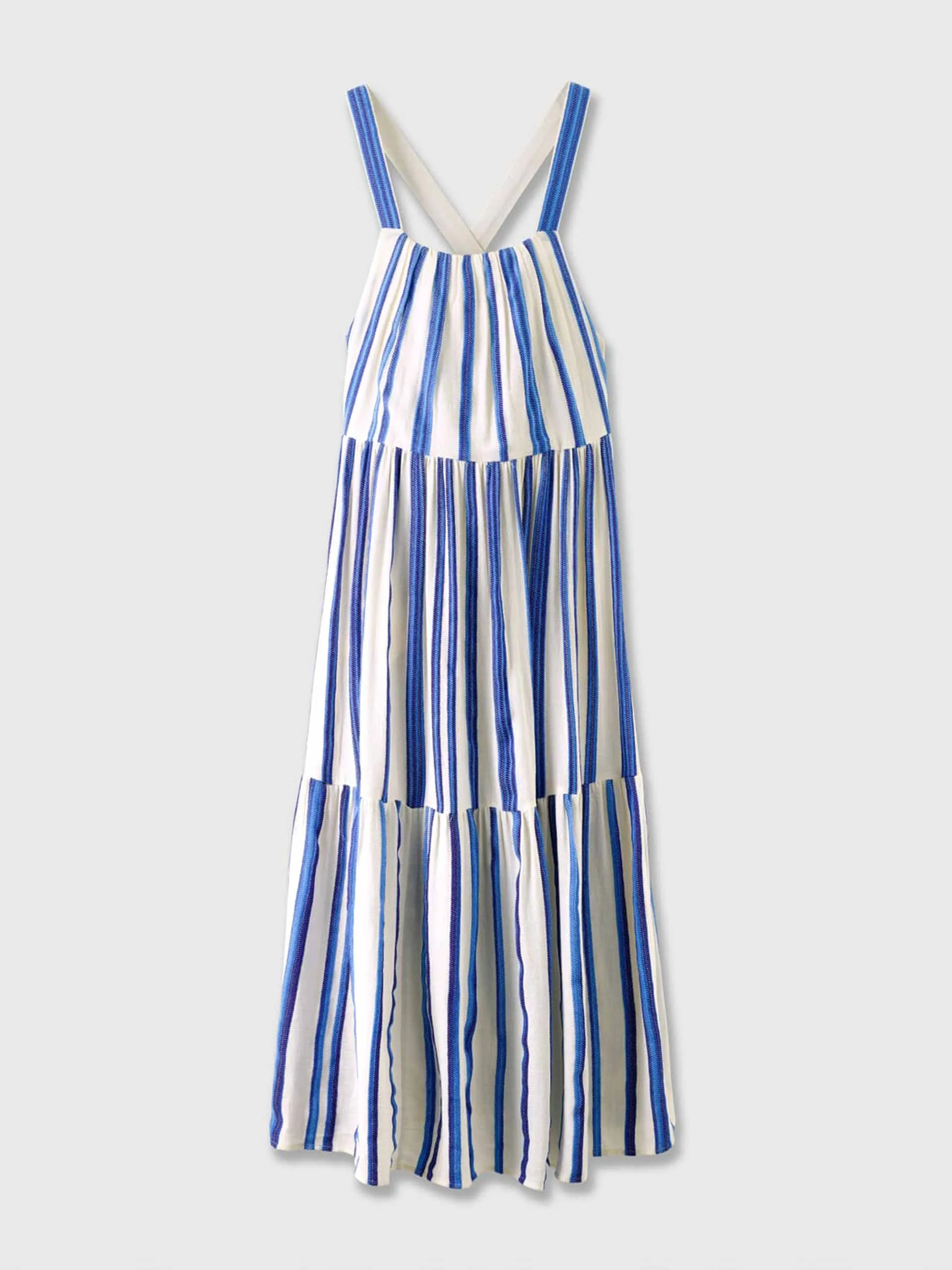 Bold stripe maxi dress