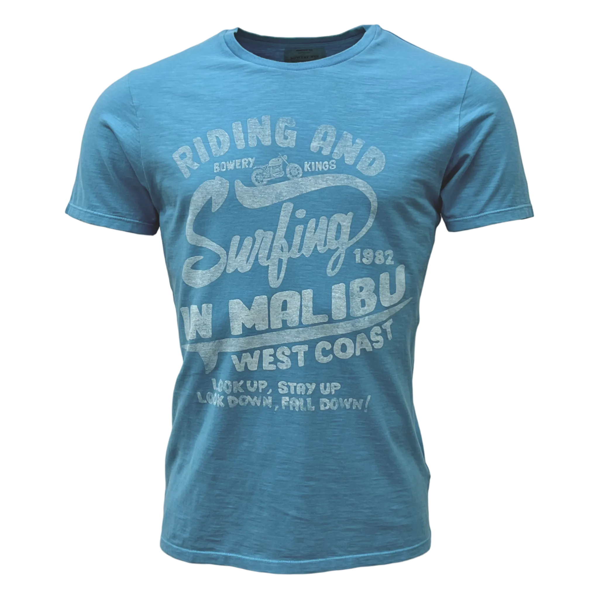 Bowery NYC, Riding and Surfing, T-Shirt, ibiza blue