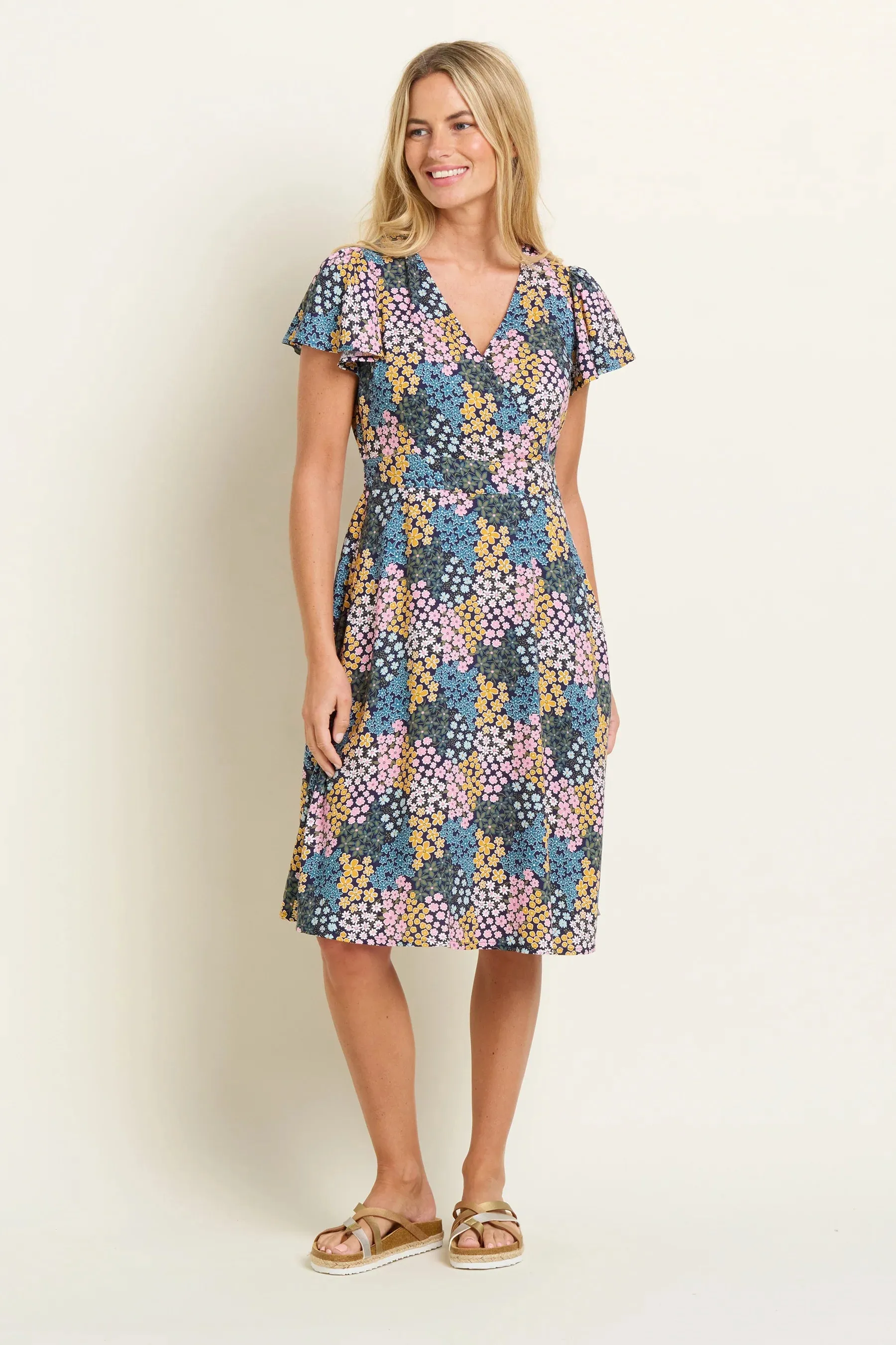 Brakeburn - Wildflower Meadow Wrap Dress