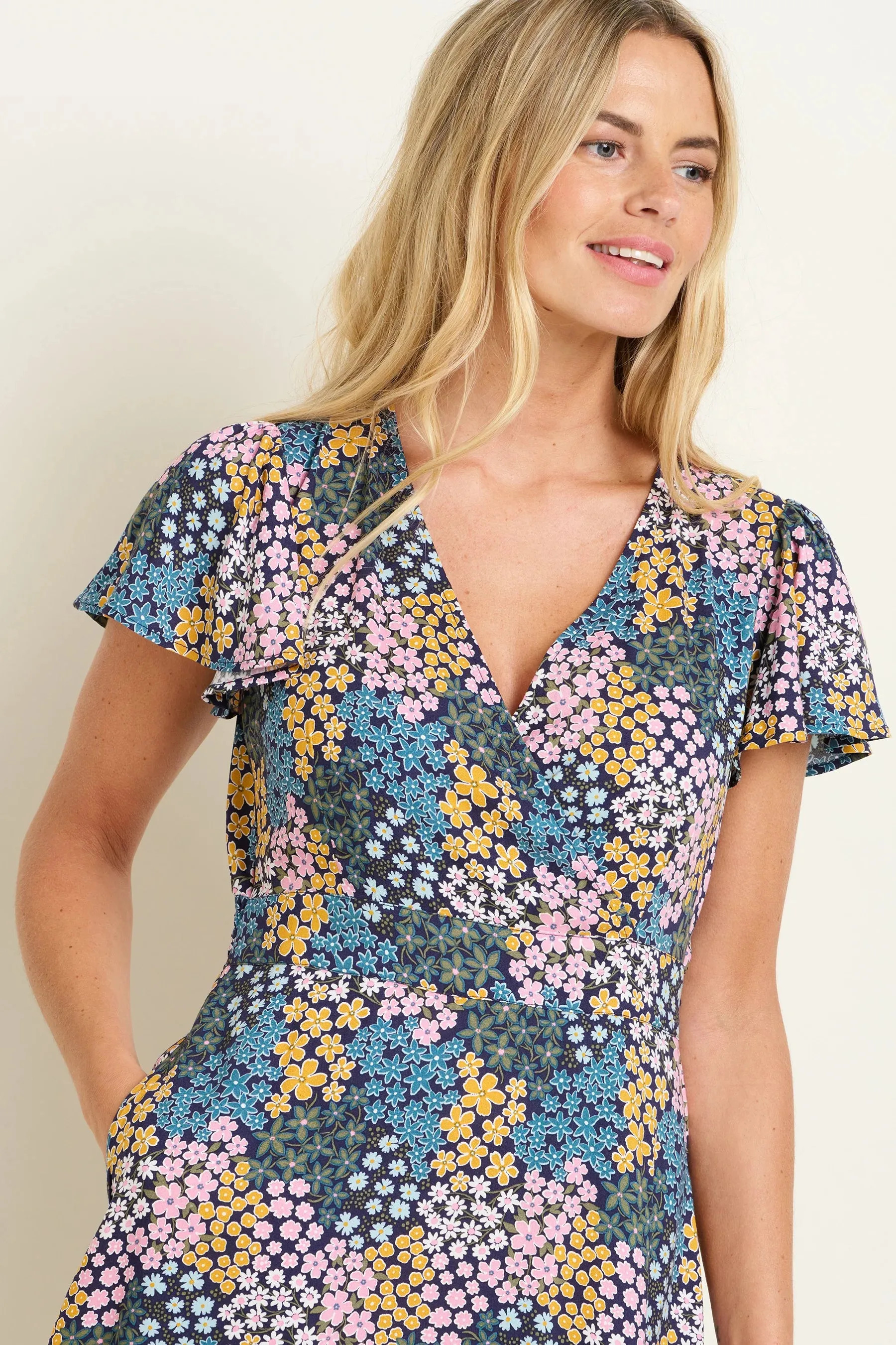 Brakeburn - Wildflower Meadow Wrap Dress