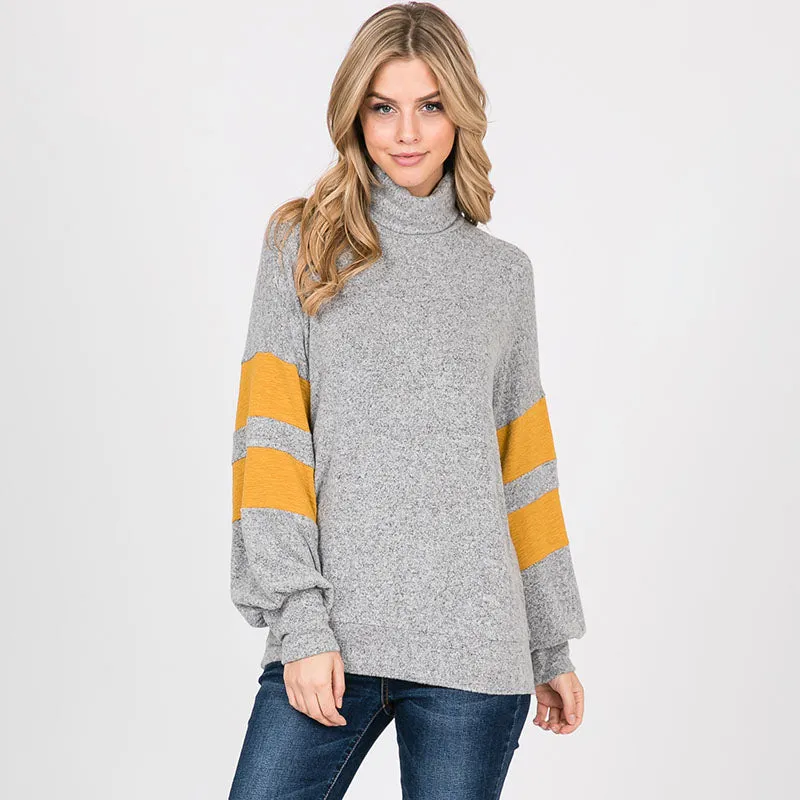 Bright Side Stripe Jumper Silver Grey