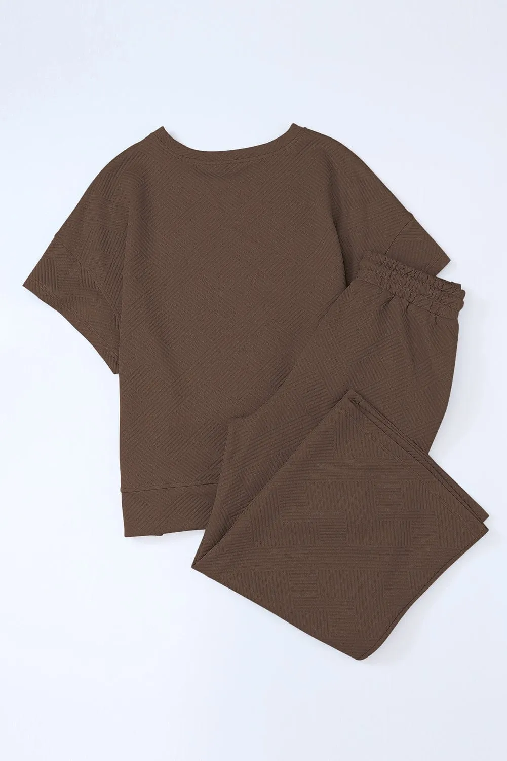 Brown Knit Co-ord Set