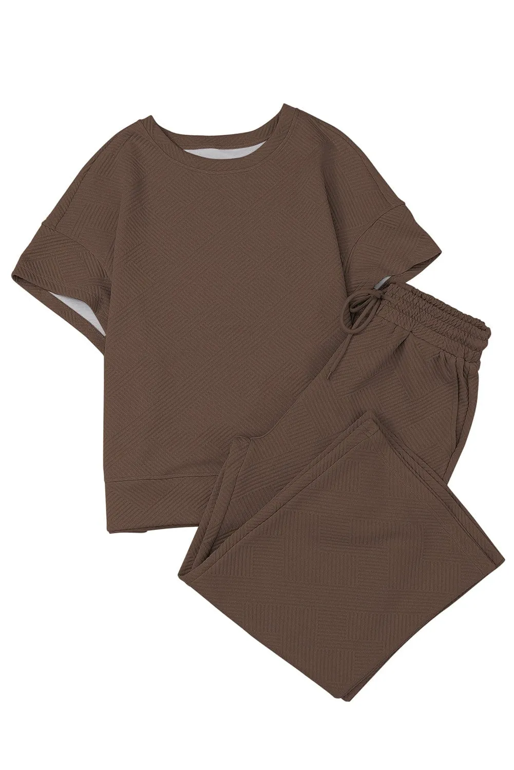 Brown Knit Co-ord Set