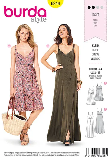 Burda Wrap Dress 6344