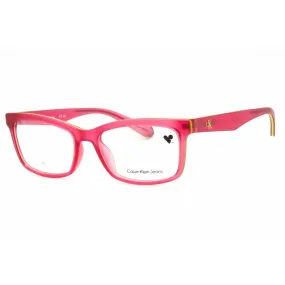 Calvin Klein Jeans Women's Eyeglasses - Rose Full Rim Rectangular Frame | CKJ23613 671