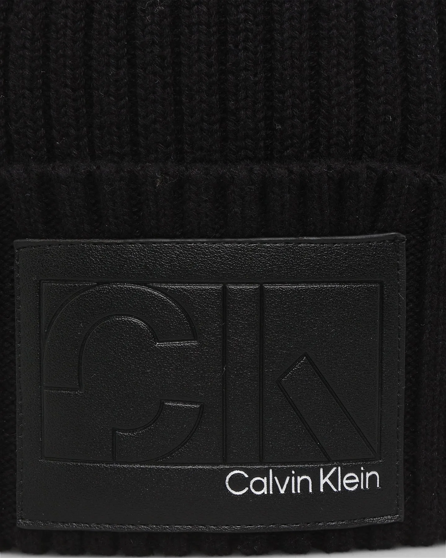 Calvin Klein Reimagined Logo Beanie Ck Black