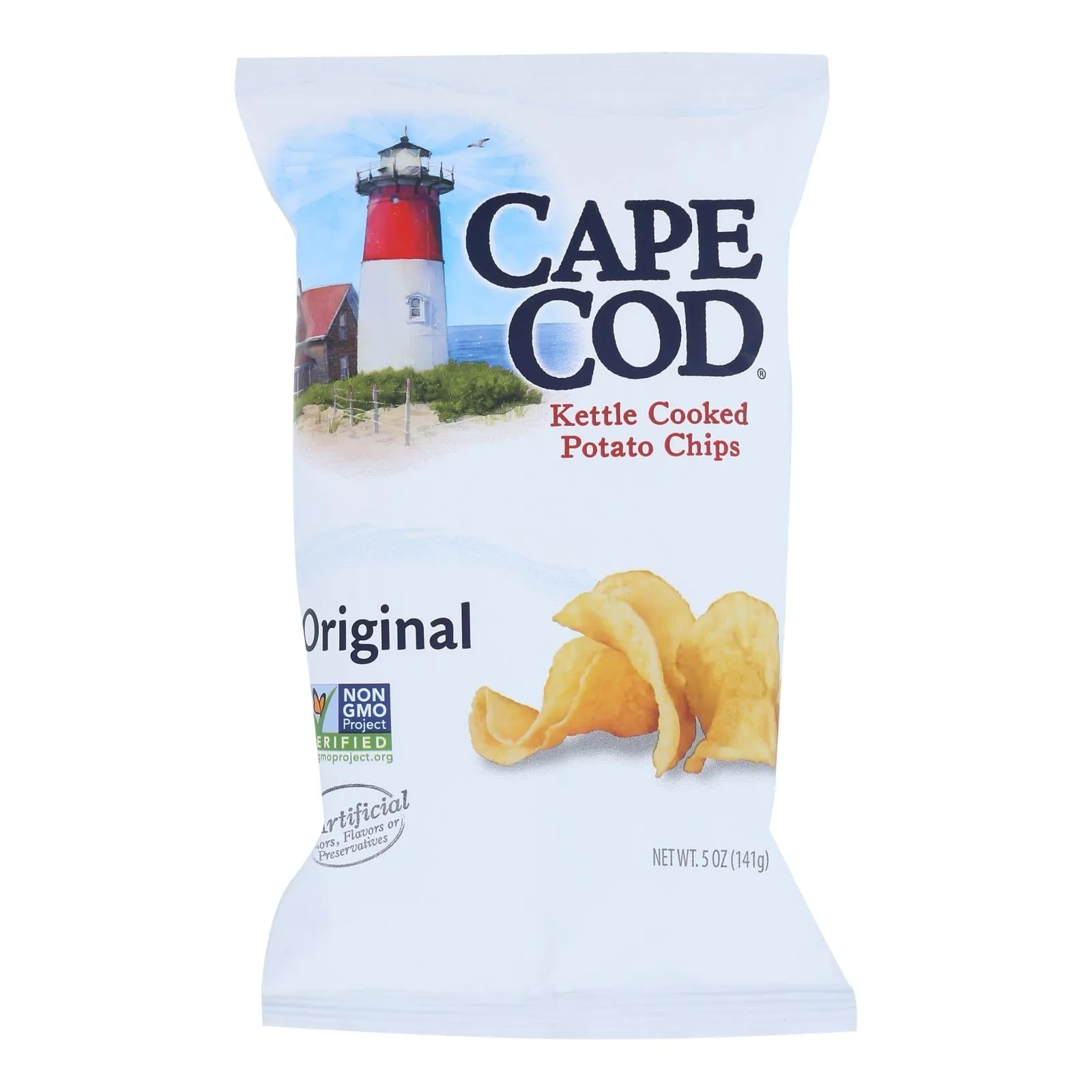 Cape Cod Kettle Cooked Potato Chips - 8 Cases of 5 Oz. Bags